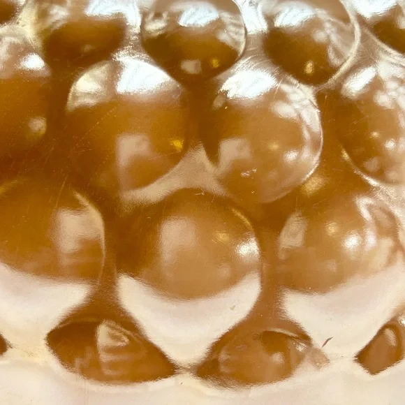 🔥👑⚓️🍑🧡🤍Fire King Anchor Hocking - Vintage Peach Lustre Large Bubble Bowl. - Picture 11 of 16